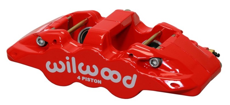 Wilwood Caliper-Aero4-R/H - Red 1.62/1.38in Pistons 1.25in Disc-thumbmail-1