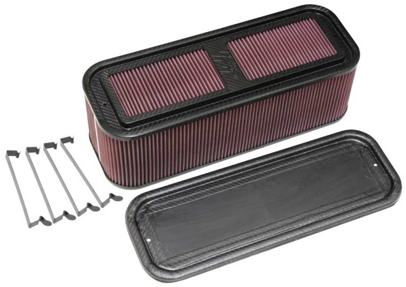 K&N Custom Racing Assembly 19in x 6.5in Carbon Fiber Air Filter-thumbmail-4