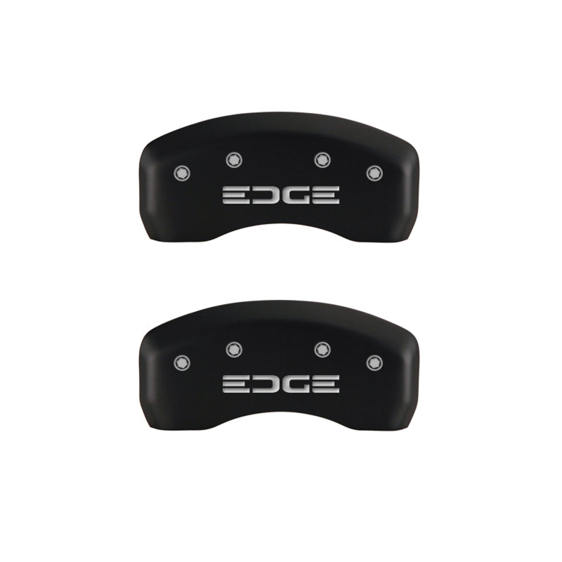 MGP 4 Caliper Covers Engraved Front & Rear Edge Red finish silver ch-thumbmail-4