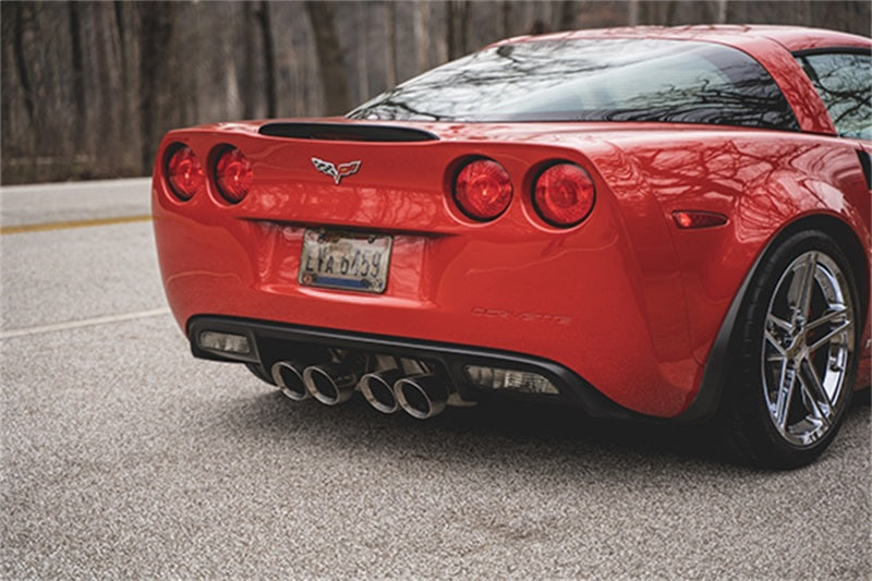 Corsa 06-13 Chevy Corvette C6 Z06 7.0L / 09-13 ZR1 6.2L Polished AxleBack Exhaust w/4.5in Twin Tips-thumbmail-2