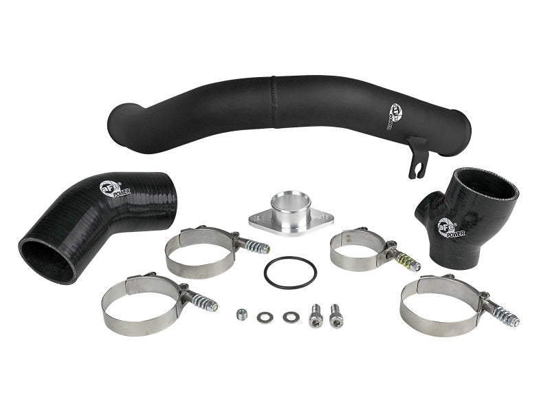 aFe BladeRunner 2.5in Aluminium Hot Side Charge Pipe 15-20 Subaru WRX 2.0T - Black-thumbmail-2