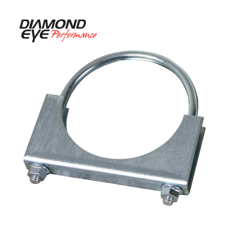 Diamond Eye CLAMP 5in 3/8in U-BOLT 11 GAUGE SADDLE ZINC-COATED HEAVY DUTY-thumbmail-1
