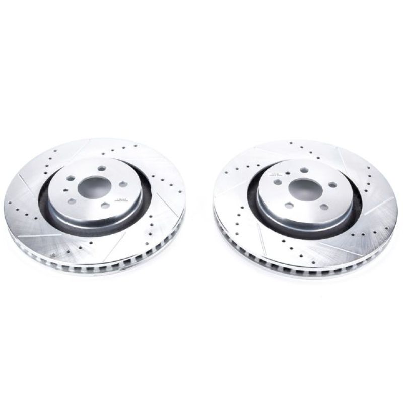 Power Stop 15-18 Ford Edge Front Evolution Drilled & Slotted Rotors - Pair-thumbmail-1