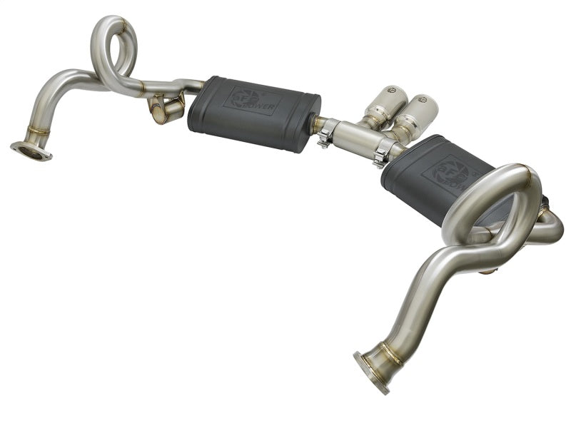 aFe MACHForce-Xp 2in 304 SS Cat-Back Exhaust w/Polished Tips 13-16 Porsche Boxster/Cayman 2.7L/3.4L-thumbmail-3