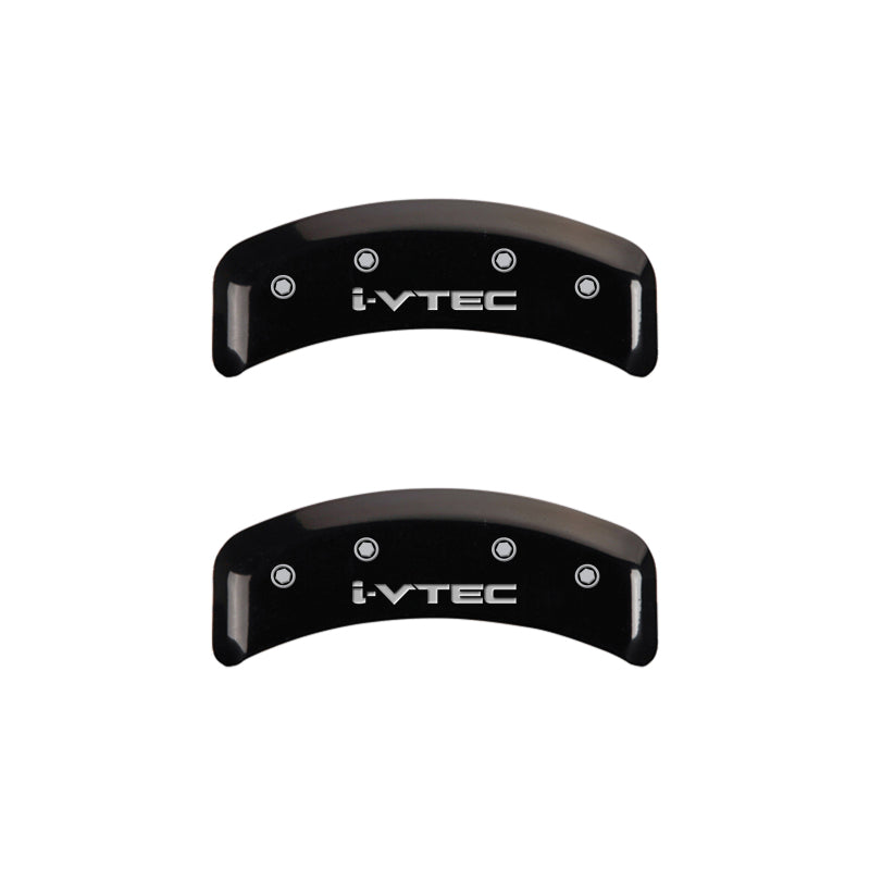 MGP 4 Caliper Covers Engraved Front & Rear i-Vtec Black finish silver ch-thumbmail-4