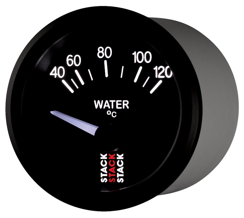Autometer 52mm Stack Instruments 40-120 Degree C Electric Water Temperature Gauge - Black-thumbmail-2