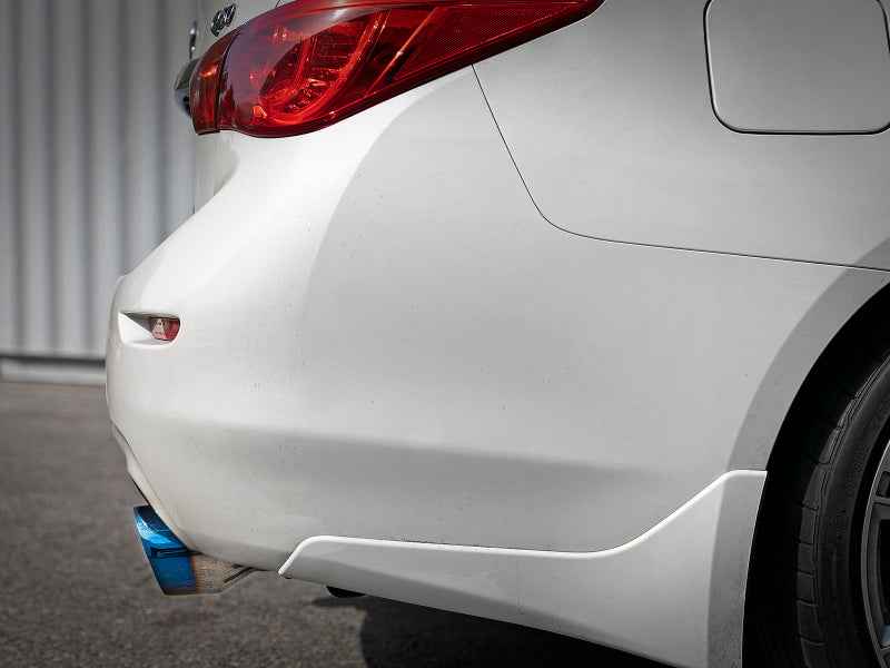 aFe Takeda 2.5in 304 SS Cat-Back Exhaust System w/ Blue Flame Tips 16-18 Infiniti Q50 V6-3.0L (tt)-thumbmail-2