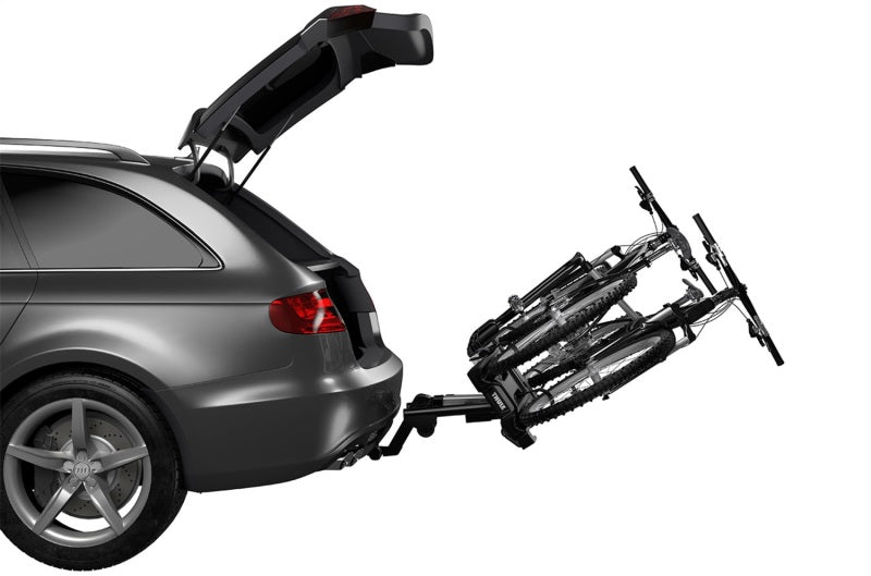 Thule EasyFold XT 2 - Fully Foldable Platform Hitch Bike Rack (Up to 2 Bikes) - Black/Silver-thumbmail-4