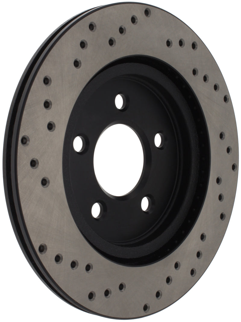 StopTech 05-10 Ford Mustang V6/4.0L / GT V8/4.6L Cross Drilled Left Rear Rotor-thumbmail-1