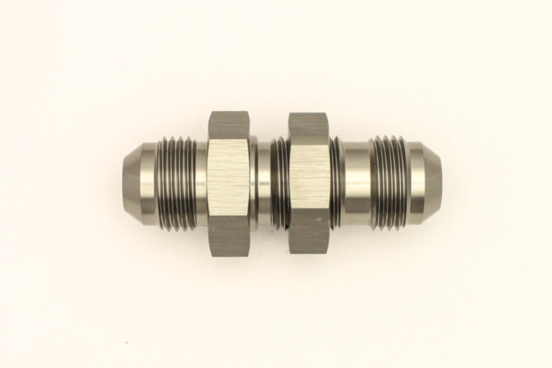 DeatschWerks 8AN Male Flare To 8AN Male Flare Bulkhead Adapter (Incl. Nut)-thumbmail-2