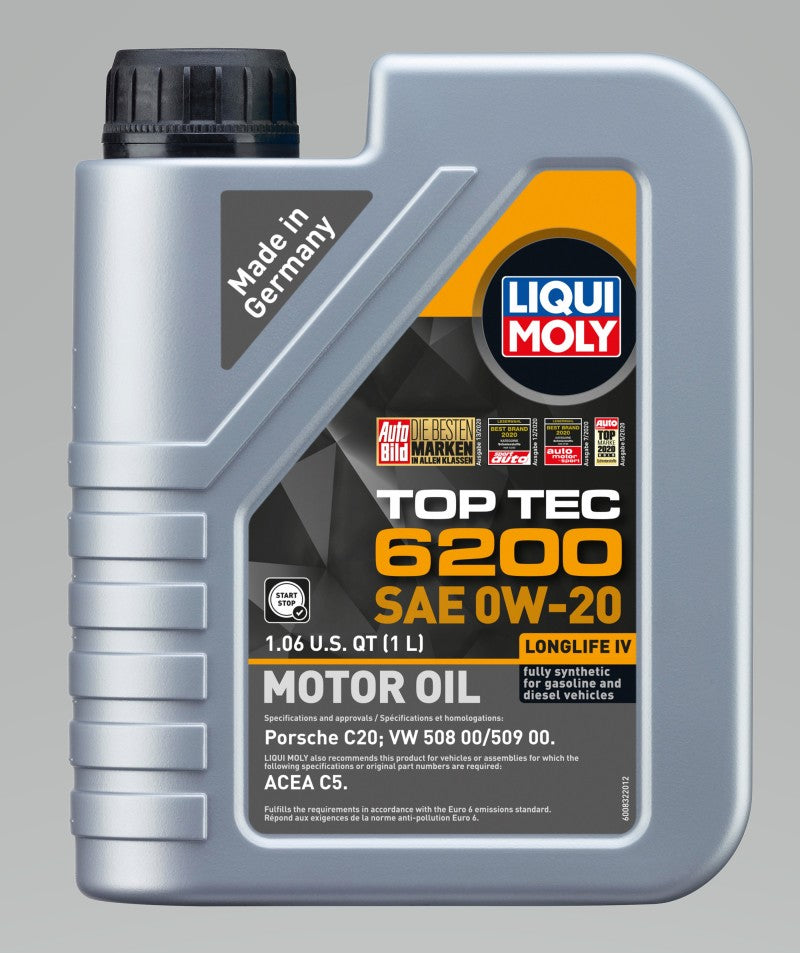 LIQUI MOLY 1L Top Tec 6200 Motor Oil 0W20-thumbmail-2