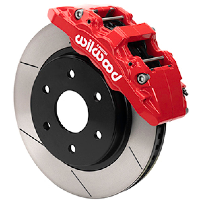 Wilwood 17-20 Ford F-150 Raptor Aero6-DM Front Brake Kit - Slotted - Red-thumbmail-1