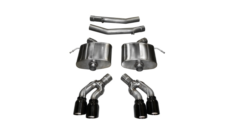 Corsa 2016 Cadillac CTS V 6.2L V8 2.75in Black Sport Axle-Back Exhaust-thumbmail-1