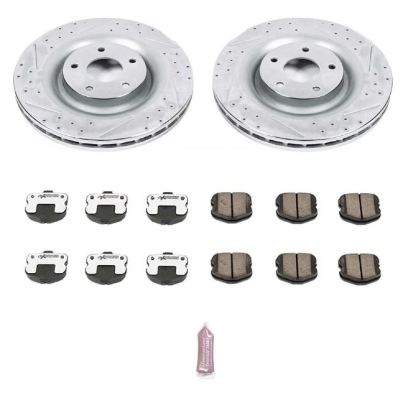 Power Stop 06-13 Chevrolet Corvette Front Z26 Street Warrior Brake Kit-thumbmail-1