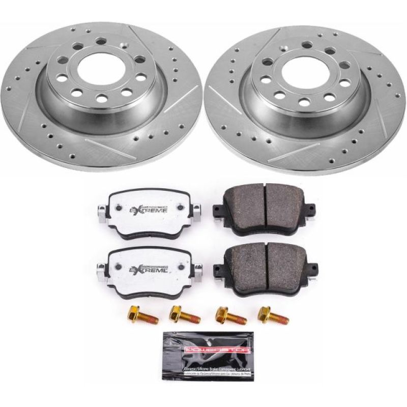 Power Stop 16-18 Audi Q3 Rear Z26 Street Warrior Brake Kit-thumbmail-1