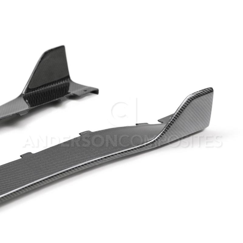 Anderson Composites 2020 Ford Mustang Shelby GT500 Carbon Fiber Rocker Panel Splitters-thumbmail-2