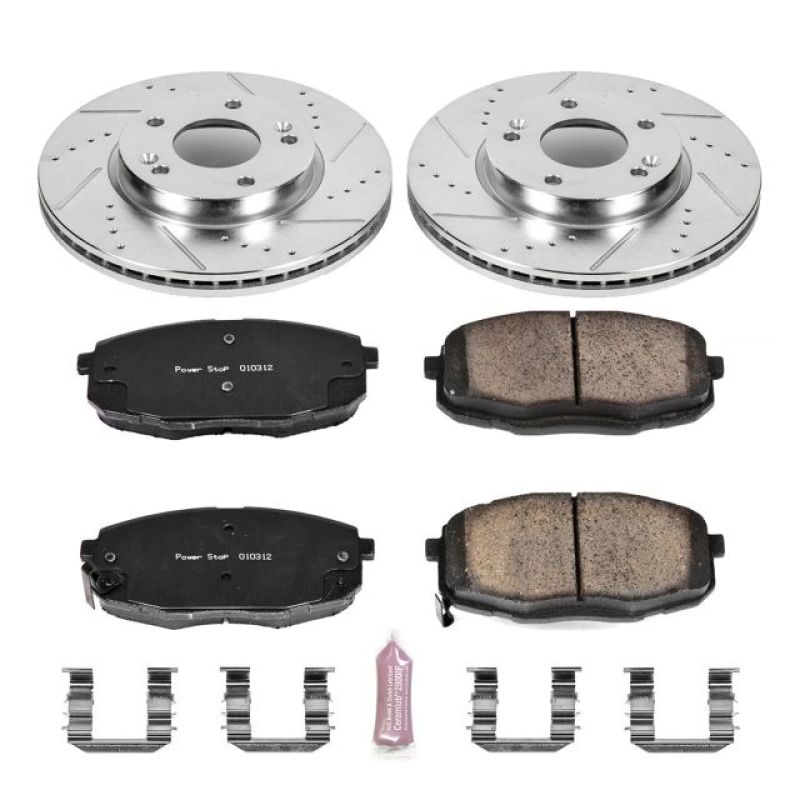 Power Stop 14-16 Kia Soul Front Z23 Evolution Sport Brake Kit-thumbmail-1
