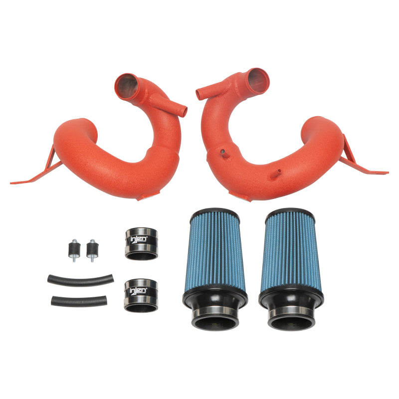 Injen 18-20 Kia Stinger 3.3L Twin Turbo Wrinkle Red Short Ram Air Intake-thumbmail-6