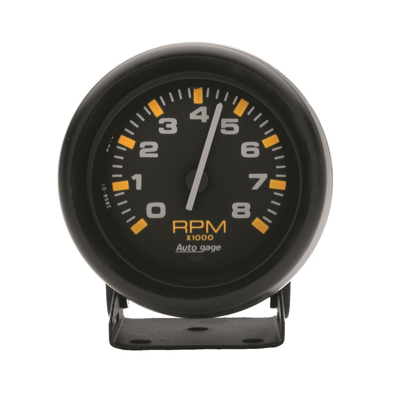 Autometer Autogage 3-3/4in. 0-8K RPM Black Dial/Black Case Pedestal Tachometer-thumbmail-1