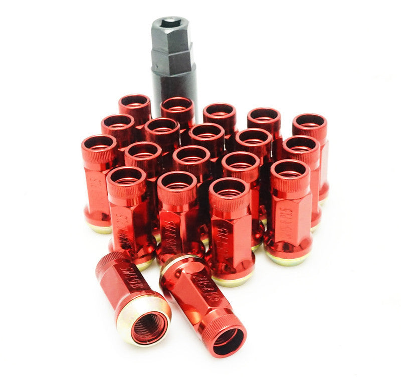 Wheel Mate Muteki SR45R Lug Nut Kit Lock Set 12x1.5 45mm - Red-thumbmail-1