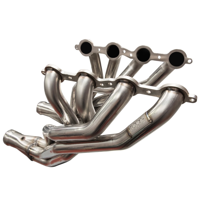 Kooks 10-14 Chevy Camaro SS LS3/L99/ 6.2L 1 7/8in x 3in SS LT Headers Inc 3in x 2 1/2in Green Catted-thumbmail-3