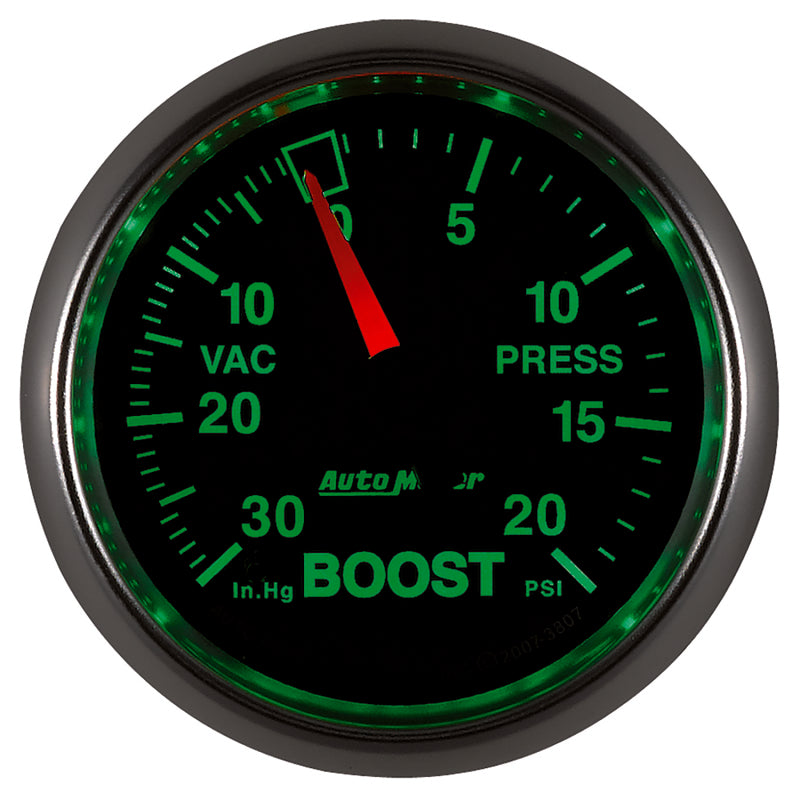Autometer GS 52mm 30 in Hg/20 psi Mechanical Vacuum/Boost Gauge-thumbmail-2