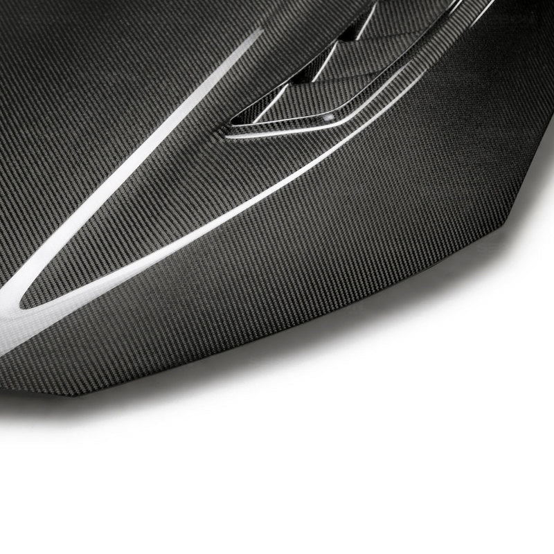 Seibon 17-20 Honda Civic Type-R (FK8) TSII Style Carbon Fiber Hood-thumbmail-2