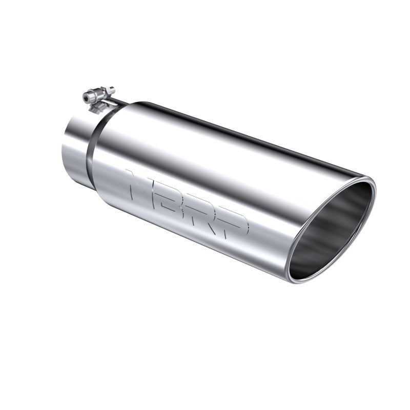MBRP Universal Tip 6in OD Angled Rolled End 5in Inlet 18in Lgth T304 Exhaust-thumbmail-2