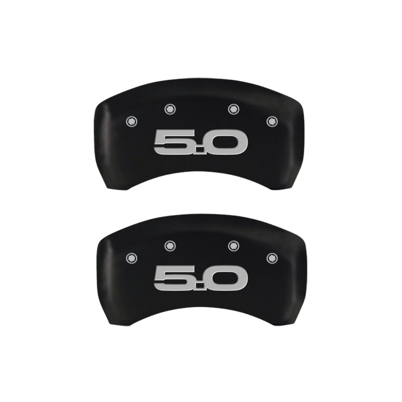 MGP 4 Caliper Covers Engraved Front 2015/Mustang Engraved Rear 2015/50 Red finish silver ch-thumbmail-4