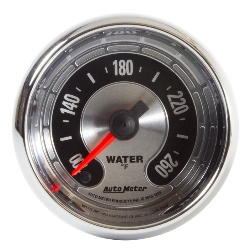 Autometer American Muscle 52mm Full Sweep Electric 100-260 Deg F Water Temperature Gauge-thumbmail-1