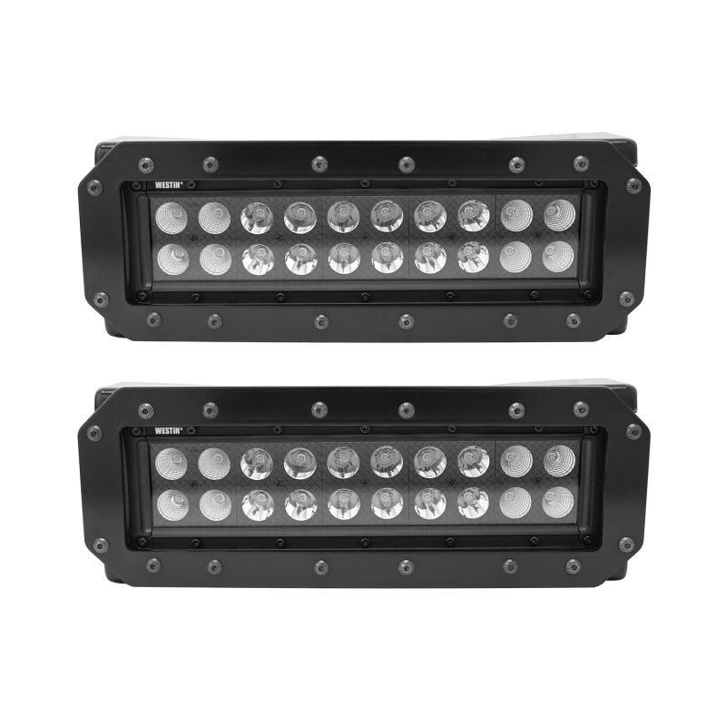 Westin HDX Flush Mount B-FORCE LED Light Kit (Set of 2) w/wiring harness - Black-thumbmail-6