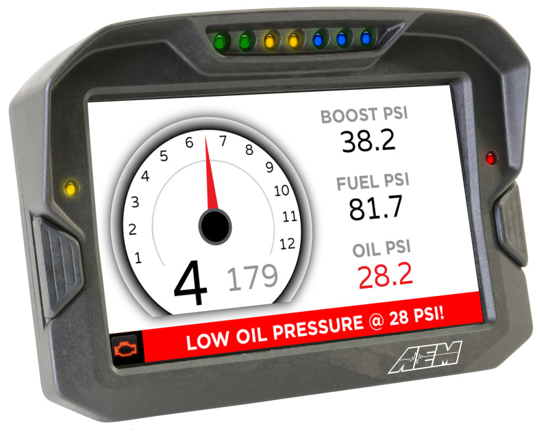 AEM CD-7 Logging Race Dash Carbon Fiber Digital Display (CAN Input Only)-thumbmail-2