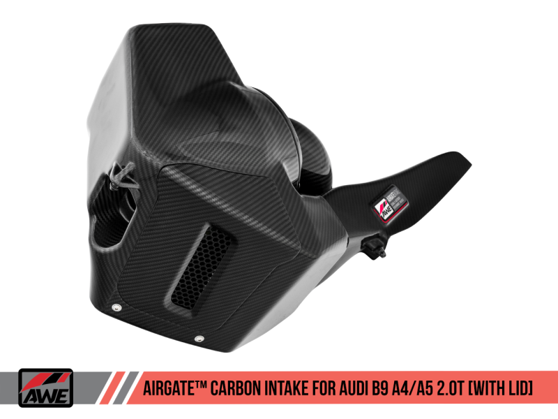 AWE Tuning Audi B9 A4/A5 2.0T Quattro Carbon Fiber AirGate Intake w/ Lid-thumbmail-3