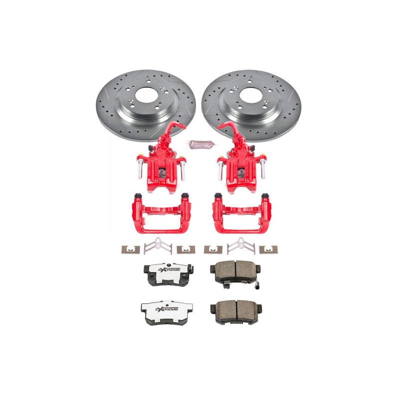 Power Stop 00-09 Honda S2000 Rear Z26 Street Warrior Brake Kit w/Calipers-thumbmail-1