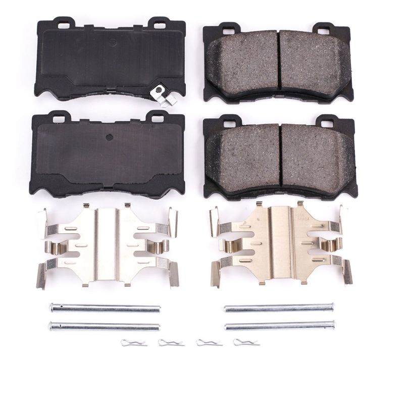 Power Stop 09-13 Infiniti FX50 Front Z17 Evolution Ceramic Brake Pads w/Hardware-thumbmail-1