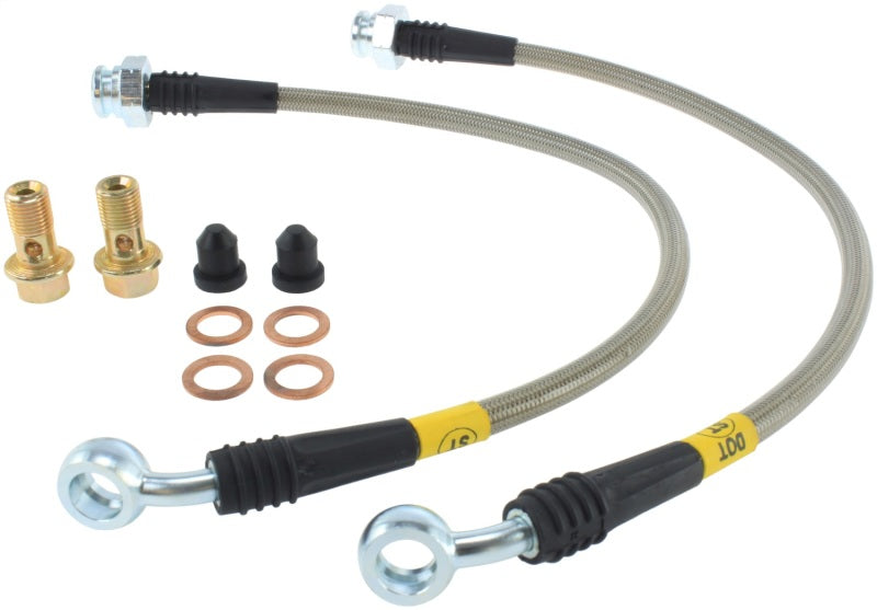 StopTech 09+ Nissan GTR Stainless Steel Rear Brake Lines-thumbmail-1
