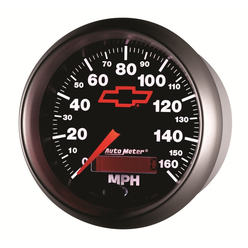 Autometer Speedometer 3-3/8in, 0-160 MPH, Elec. Programmable - Bowtie Black-thumbmail-3