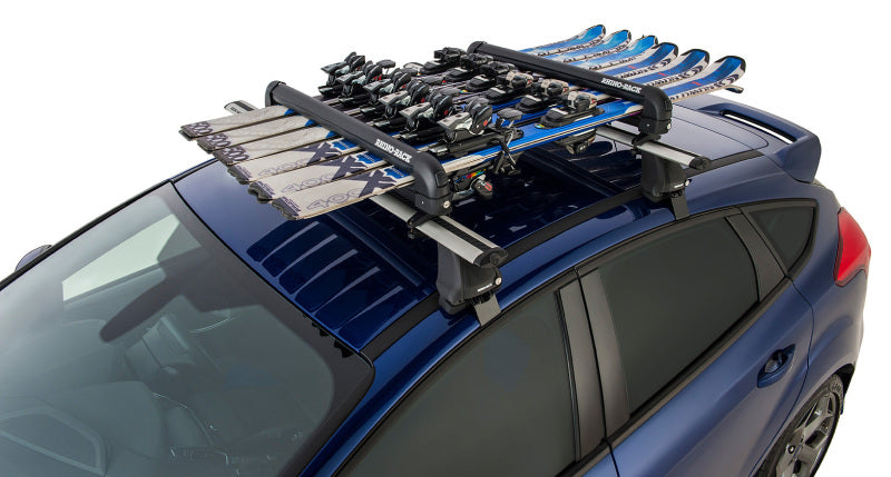 Rhino-Rack Universal Ski/Snowboard Carrier - Fits 6 Pairs of Skis or 4 Snowboards - Black-thumbmail-1