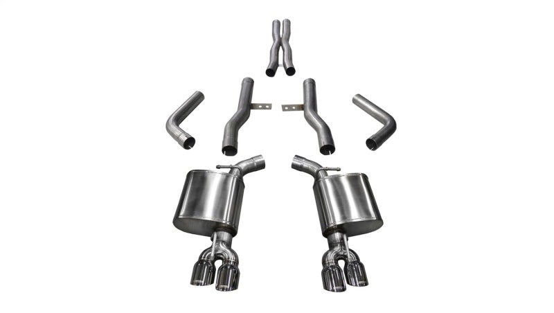 Corsa 17-18 Dodge Challenger 5.7L V8 Xtreme Cat-Back Dual Rear Exit w/3.5in Polished Tips-thumbmail-1