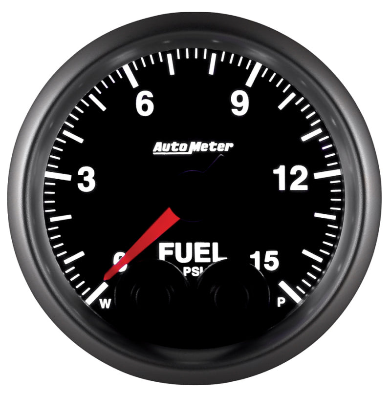 AutoMeter Gauge Fuel Press 2-1/16in. 15PSI Stepper Motor W/Peak & Warn Elite-thumbmail-2
