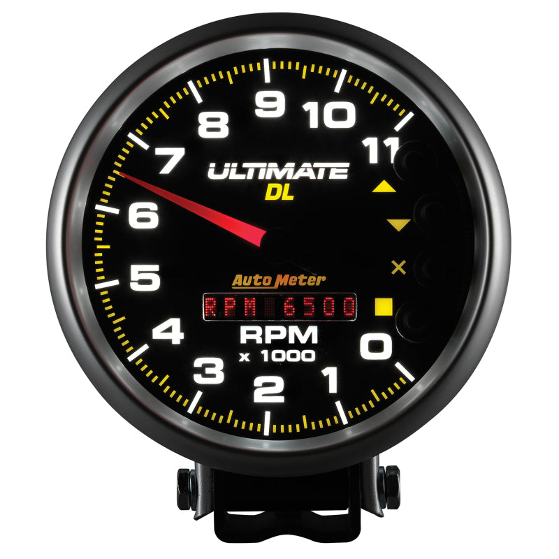 Autometer 5 inch Ultimate DL Playback Tachometer 11000 RPM - Black-thumbmail-2
