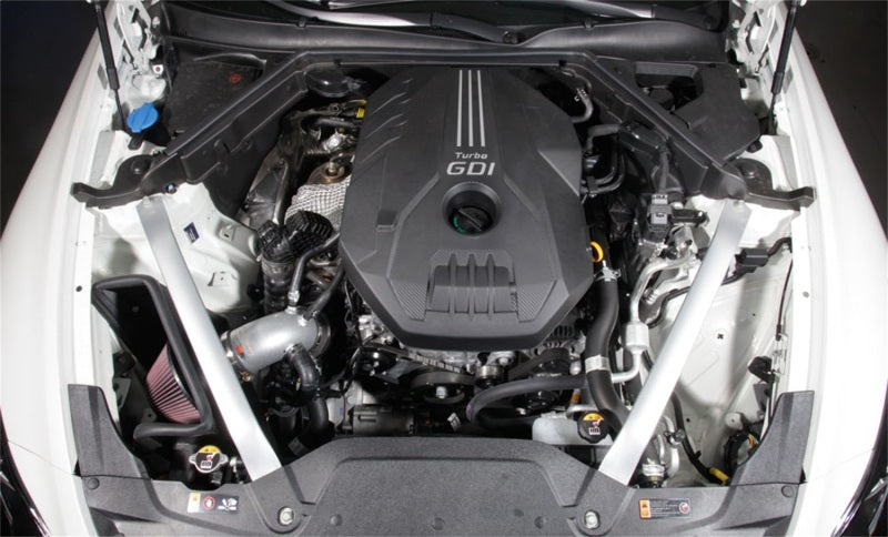 K&N 2018 Kia Stinger L4-2.0L F/I Silver Typhoon Short Ram Intake-thumbmail-4