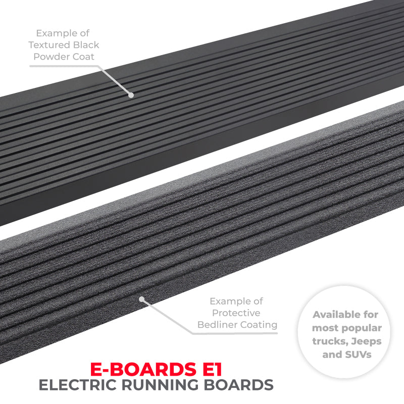 Go Rhino 15-22 Chevrolet Colorado Crew Cab 4dr E-BOARD E1 Electric Running Board Kit - Tex. Blk-thumbmail-5