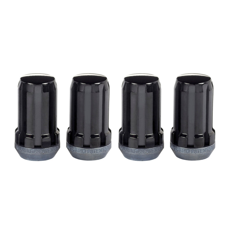 McGard SplineDrive Lug Nut (Cone Seat) M14X1.5 / 1.648in. Length (4-Pack) - Black (Req. Tool)-thumbmail-1