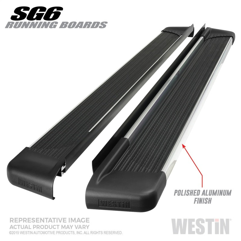 Westin SG6 Polished Aluminum Running Boards 79 in-thumbmail-1
