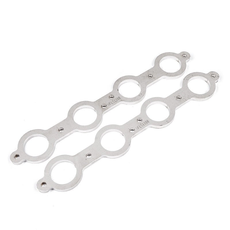 Stainless Works Chevrolet LS1/LS6 Round Port Header 304SS Exhaust Flanges 1-3/4in Primaries-thumbmail-1