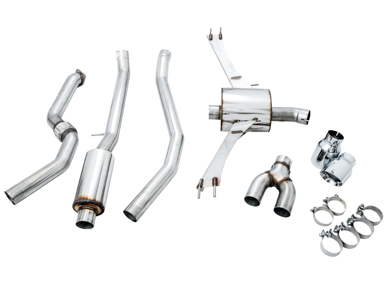 AWE Tuning 2016+ Honda Civic Si Touring Edition Exhaust w/Front Pipe & Dual Chrome Silver Tips-thumbmail-2