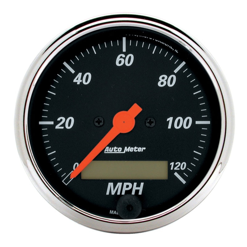 Autometer Designer Black 3-1/8in Electronic Programmable 120MPH Speedometer-thumbmail-2