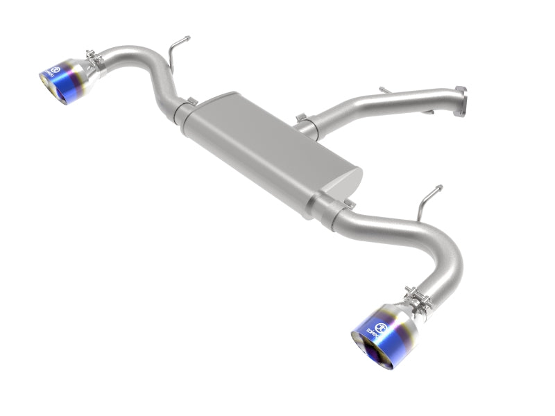aFe Takeda 2.5in 409 SS Axle-Back Exhaust System Blue Flame 18-20 Hyundai Elantra GT L4-1.6L(t)-thumbmail-1