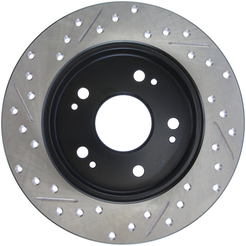 StopTech 06-09 Honda Civic Ex/Si Slotted & Drilled Left Rear Rotor-thumbmail-3